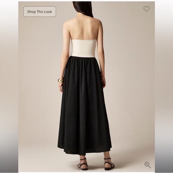 J.Crew Strapless colorblock mixy dress - Picture 2 of 8